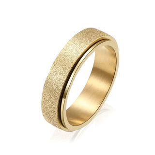 Anxiety Rings - Gold Glitter / 6 - rings