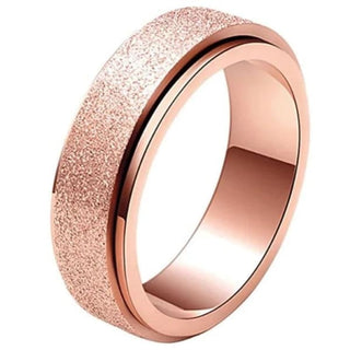 Anxiety Rings - Rose Gold Glitter / 6 - rings
