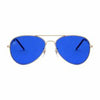Aviator Chakra Sunglasses by Rainbow OPTX - Blue