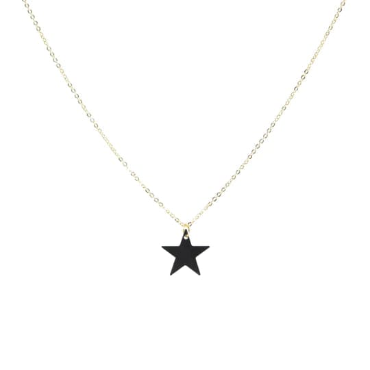 Back in Black Star Necklace - Necklaces Gold Silver