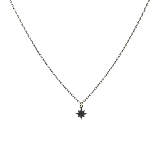 Back in Black Starburst Necklace - Necklaces