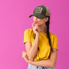Bad Moms Club Distressed Trucker Hat - Hats