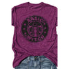 Basic Witch Purple Splash Graphic T Shirt - Shirts &amp; Tops