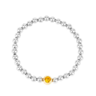 *Birthstone Charm Bracelets - November -Topaz - Bracelet