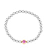 Birthstone Charm Bracelets - October - Rose - Bracelet