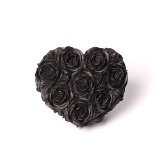 Black Rose Heart Box by Alchemy of England - trinket box