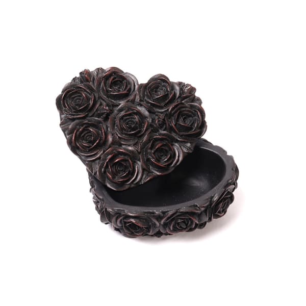 Black Rose Heart Box by Alchemy of England - trinket box