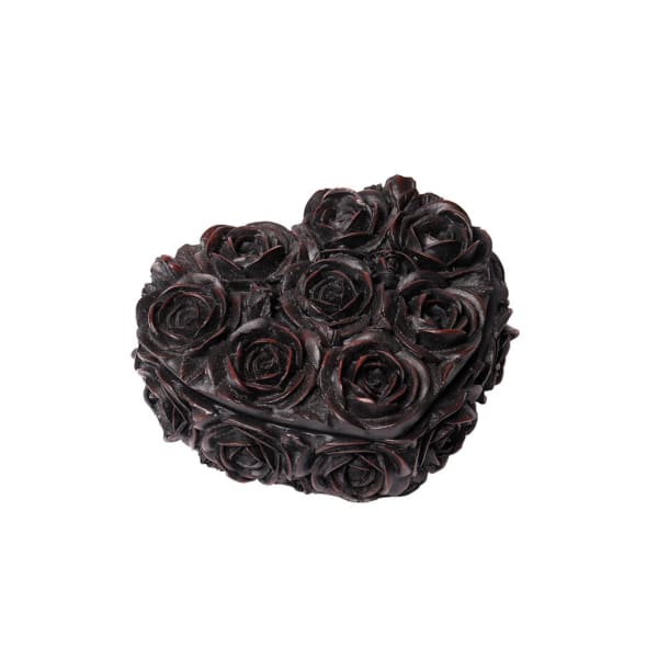 Black Rose Heart Box by Alchemy of England - trinket box