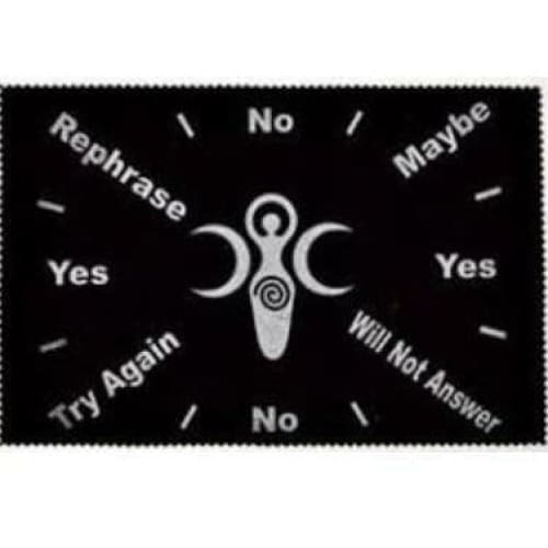 Black Velvet Pendulum Mat - Pentagram