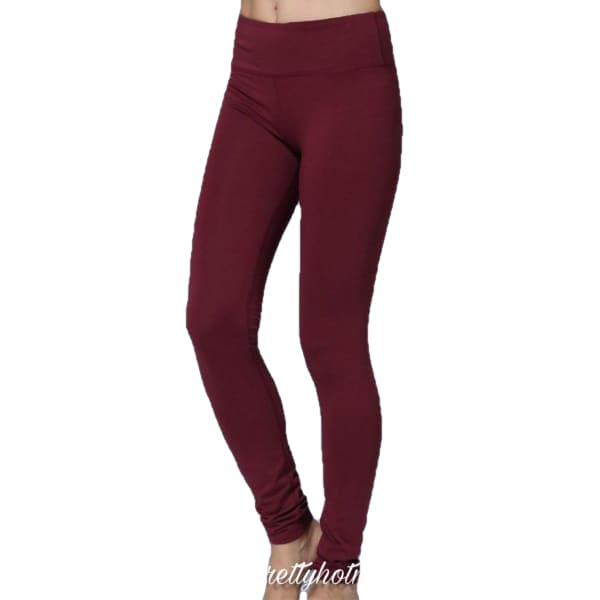 Buttery Soft Burgundy Leggings