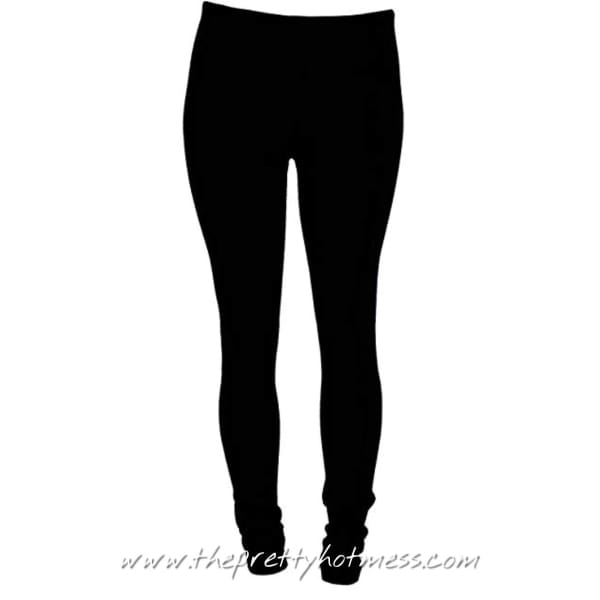 Buttery Soft Solid Black Leggings - Princess