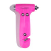 Car Escape Hammer and Glass Window Breaker - Hot Pink