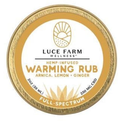 Luce Farm CBD Ginger Warming Rub - Hand & Body Lotion