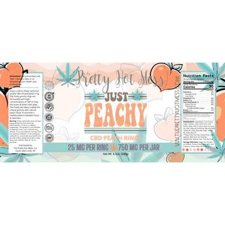 CBD Infused Peach Rings - Gummies