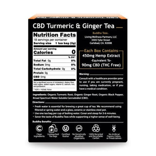 CBD Turmeric & Ginger Tea by Buddha