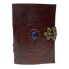 Celtic Triple Moon Leather Journal - journal