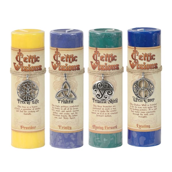 Celtic Visions Pewter Pendant Candles - Candle