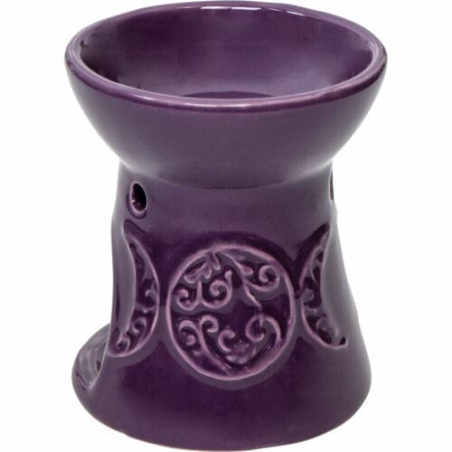 Ceramic Triple Moon Oil Burner - oil burner