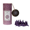 Chakra 30 Incense Cones with Holder - Crown - Gifts