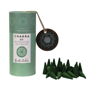 Chakra Incense Cones with Holder 💜 - Heart - Gifts
