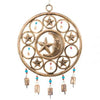 Circular Moon and Star Chime with Bells - wind chimes