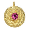 Lotus Birthstone Swarovski Bangle Bracelet - Gold / October