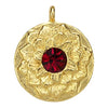 Lotus Birthstone Swarovski Bangle Bracelet - Gold / July
