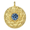 Lotus Birthstone Swarovski Bangle Bracelet - Gold / December