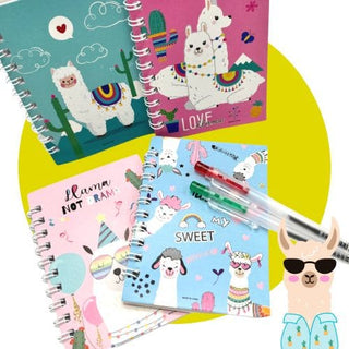 Cool Llama Notebook with Pen - note pad