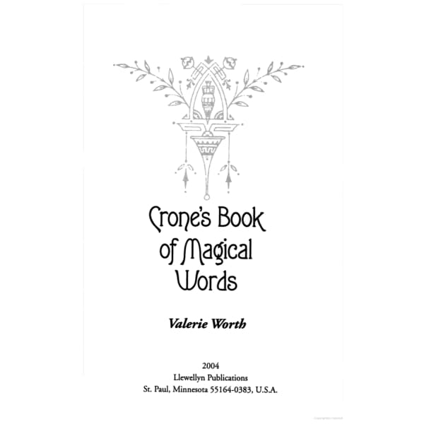 Crone’s Book of Magical Words