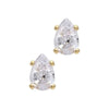 Gold Crystal Earrings by Laura Janelle - Tear Drop Stud