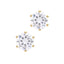 Gold 6mm Crystal Stud Earrings