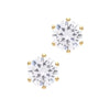 Gold Crystal Earrings by Laura Janelle - 6mm Stud