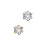 4mm Round Crystal Stud Earrings