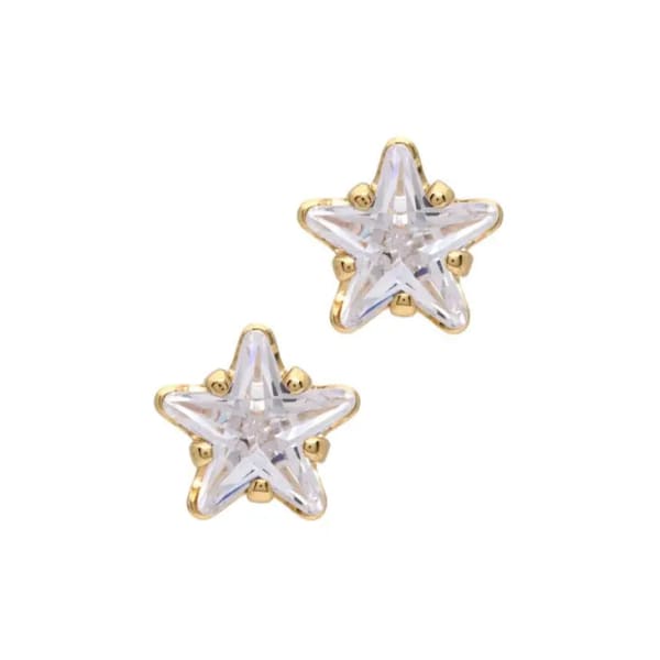 Gold Crystal Earrings by Laura Janelle