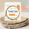 Crystal Gemstone Tea Ball Infuser - Orange Topaz Point -