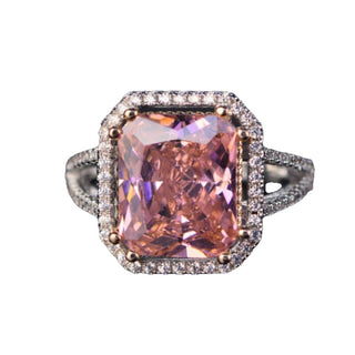 Cushion Pink Topaz Ring - Done