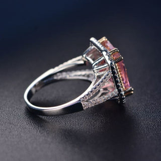 Cushion Pink Topaz Ring - Done