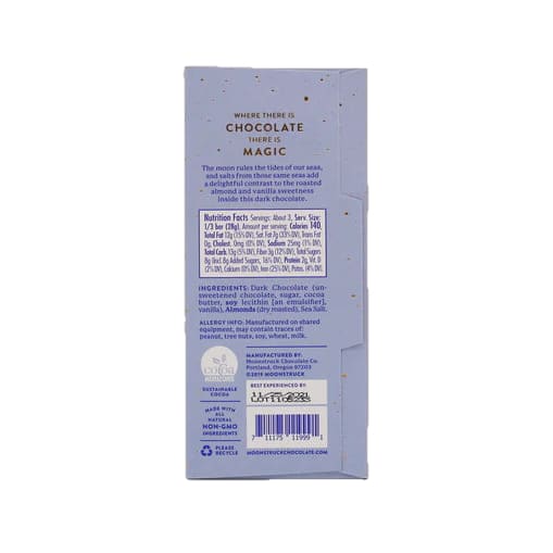 Dark Chocolate Almond Bar | Moonstruck - Done