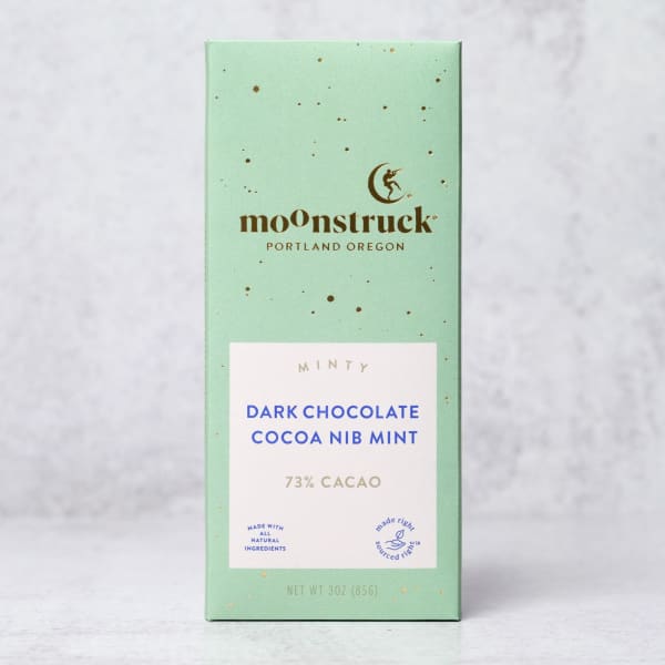 Dark Chocolate Cocoa Nib Mint Bar | Moonstruck - Done
