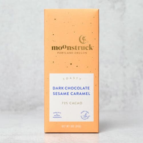 Dark Chocolate Sesame Caramel Bar | Moonstruck - Done