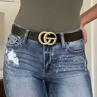 Uptown Vegan Leather Belt - Black Plus - Done
