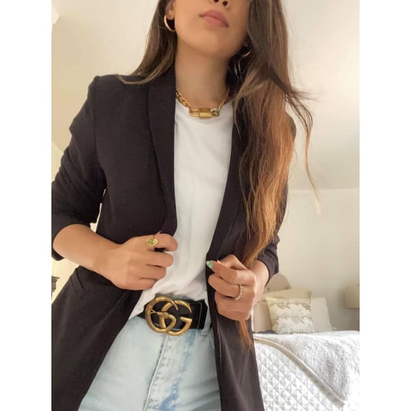 Uptown Vegan Leather Belt - Main Image