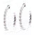 Juliet Silver Star Hoop Earrings