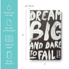 Dream Big And Dare To Fail Journal - journal
