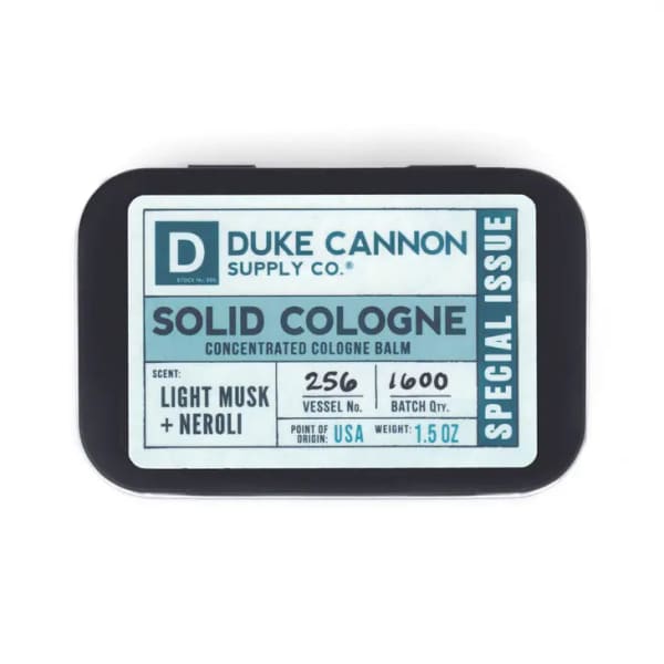 Duke Cannon Solid Cologne Light Musk and Neroli