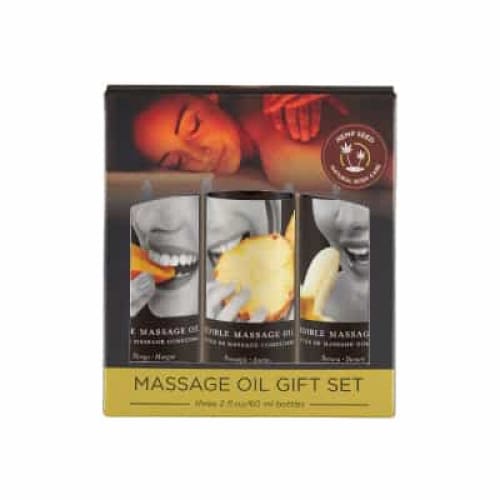 *Edible Massage Oil Gift Set - Tropical Trio Done
