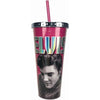 Elvis Foil Cup With Straw - Tumblers