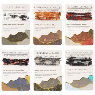 Energy Stone Bracelet/ Necklace by Clea Ray - Grounding &