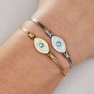 Evil Eye Bangle Bracelet